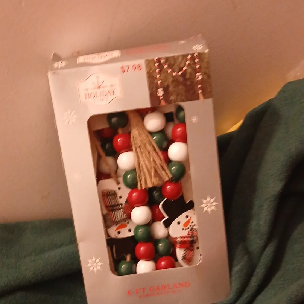 Holiday Time 6-Ft Garland with Snowman